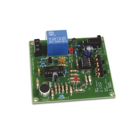 Interruptor On/Off accionado pelo som de palmas em kit / Gad