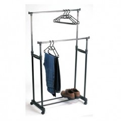 Expositor de cabides com rodas 101 x 43 x 170 cm / Manutenca