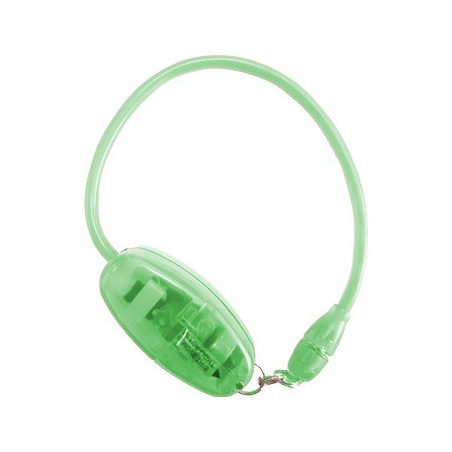 Bracelete electroluminescente EL Neon Verde / Luz Som e Imag