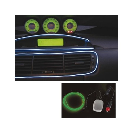 Set de fio electroluminescente verde 3mt music controled 12V