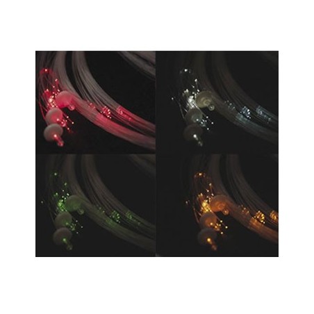 Kit de fibra optica multicolorida 100 fibras de 2 a 5 mts /