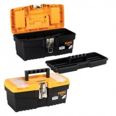 Caixa de ferramenta de 13 pol. com fechos metálicos / Instru