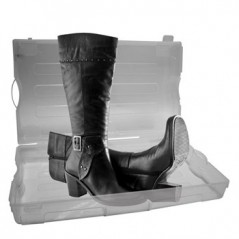 Caixa plastica transparente para sapatos 555x320x130mm / Man
