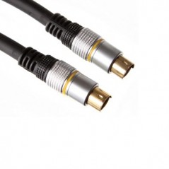 Cabo S-VHS profissional macho/macho 2,5mt / Cabos e Baterias