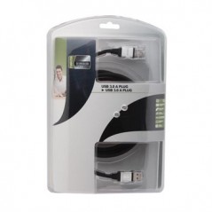 Cabo USB 3.0 profissional  USB A / USB A 1,8mt / Cabos e Bat