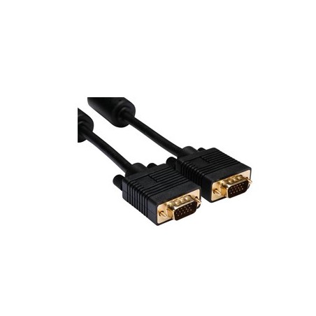 Cabo VGA/SVGA Basic contactos dourados - macho/macho 20 mt /