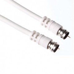 Cabo coaxial com fichas tipo F macho/macho basic 10m / Cabos