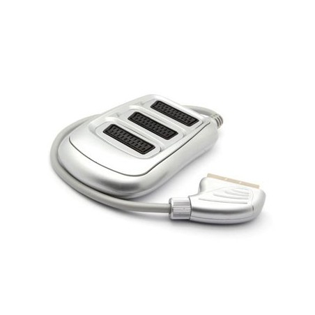 Caixa SCART de 3 vias / Luz Som e Imagem / Cabos e Adaptador