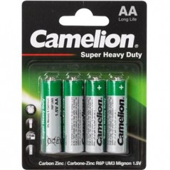 20un Pilha Zinc Carbon AA / LR6 1.5V  1200mAh(4un/bl) / Cabo