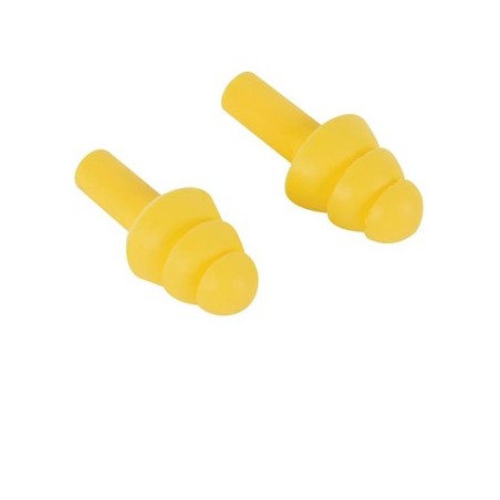 Protectores auditivos de silicone em pack de 100 pares / Sau