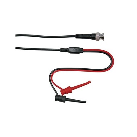 Ponta de teste cabo coaxial BNC macho 2 mini-pincas / Instru