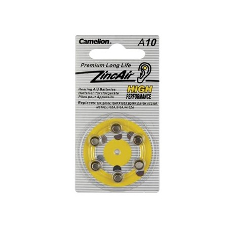 Pilha Zinco 1,4V-90mAh p/micro audio 6un/bl / Cabos e Bateri