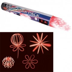 Bastao de luz 20cm diametro 0,5cm vermelho 50un / Luz Som e