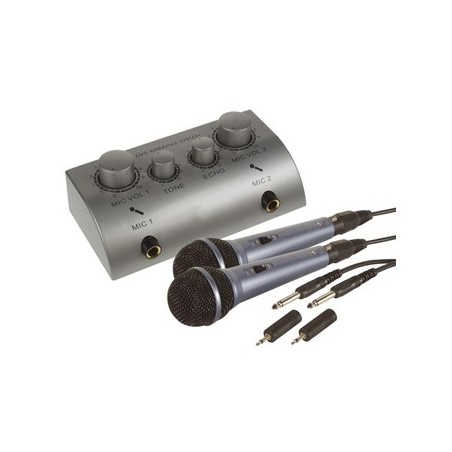 Set de Karaoke (inclui 2 mics + 1 promix02) / Luz Som e Imag