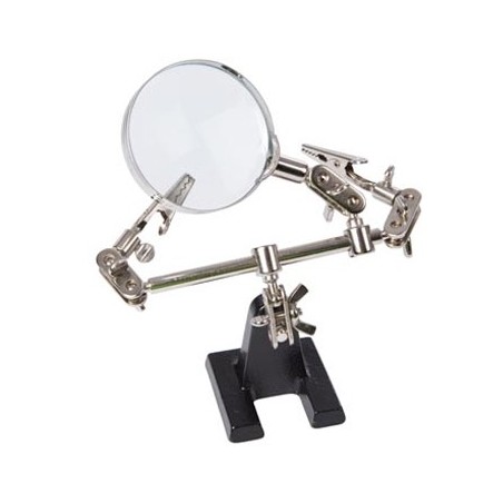 Suporte com lupa para electronica / Instrumentacao e Ferrame