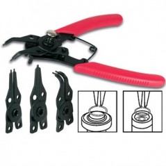 Alicate de insercao/remocao aneis metalicos (saca-freios) /