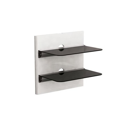 Suporte de parede AV c/ 2 prateleiras e guias / Gadgets e Ut