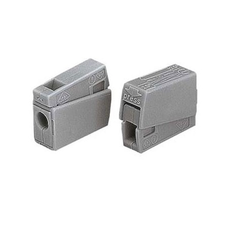 Borne p/linhas de iluminacao 2,5 mm, 105° ,cinzento / Cabos