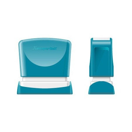 Carimbo 11x25mm Xstamper Quix Azul 1un.