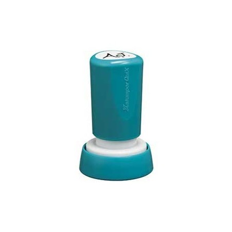 Carimbo Redondo 20mm Xstamper Quix Preto 1un.