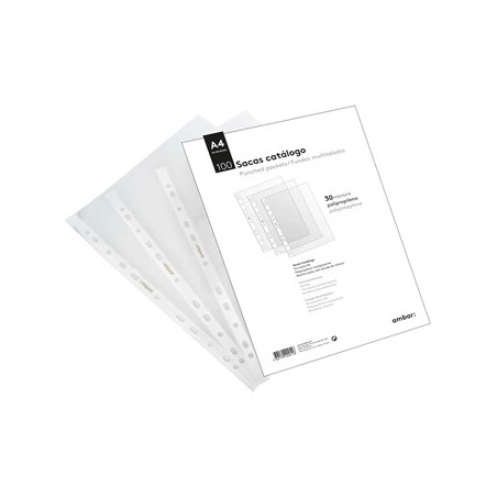 Bolsas Catálogo A4 30mic Ambar 100un