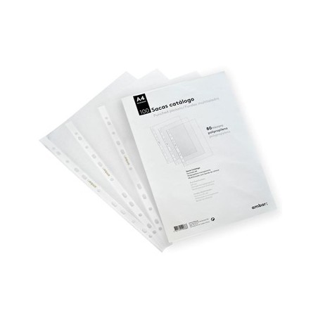 Bolsas Catálogo A4 80mic Ambar 100un