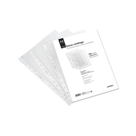 Bolsas Catálogo A4 100mic Ambar 100un