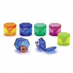 Afia Lápis 3 Bocas Plástico c/Depósito Giotto Sortido 1un