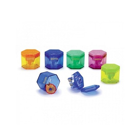 Afia Lápis 3 Bocas Plástico c/Depósito Giotto Sortido 1un