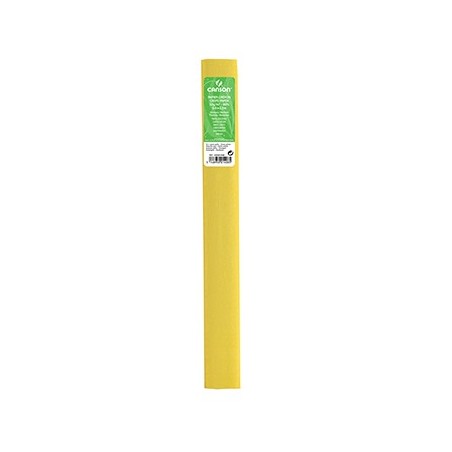 Papel Crepe Amarelo Palha 50x250cm Canson Rolo