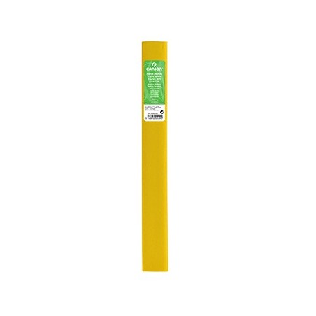 Papel Crepe Amarelo Limão 50x250cm Canson Rolo