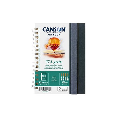 Caderno Canson Artbook C à Grain A5 180g 100Fls