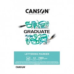 Bloco Canson Graduate Lettering Marker A4 180g 20Fls