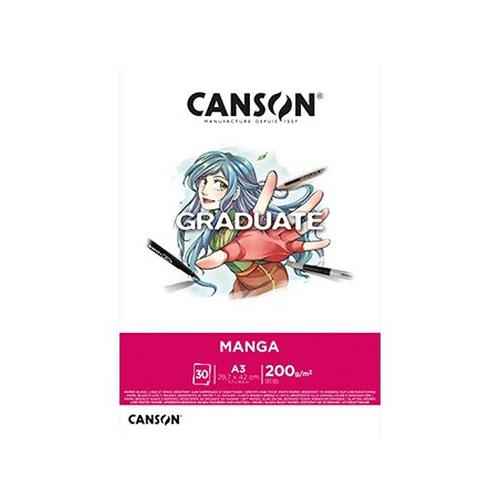 Bloco Canson Graduate Manga A3 200g 30Fls
