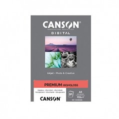 Papel 255gr Foto Canson Premium Highgloss 10x15cm 50 Folhas