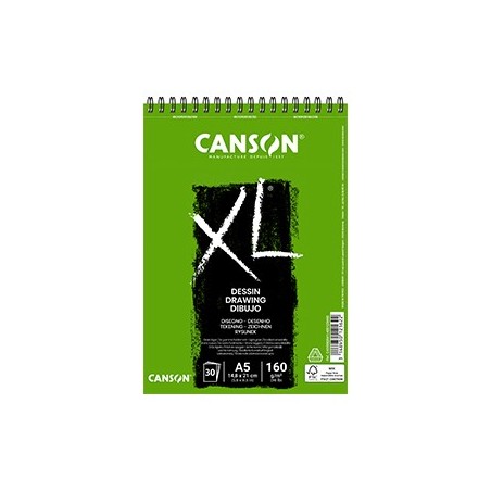 Bloco Espiralado Canson XL Dessin A5 160g 30Fls