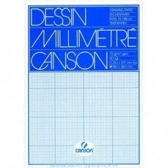 Papel Milimetrico 90gr A4 Canson 50 Folhas