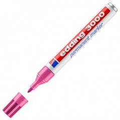 Marcador Permanente Grosso Rosa 1,5-3mm Edding 3000 1un