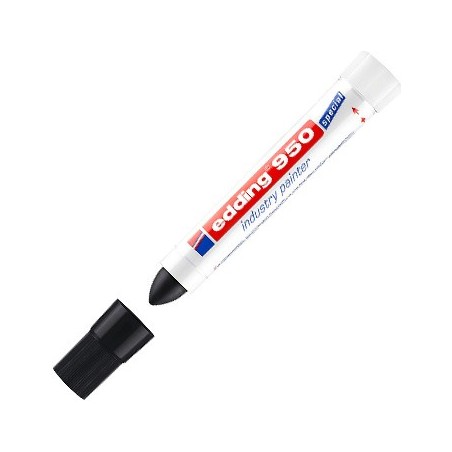 Marcador Permanente Grosso Preto 10mm Edding 950 1un