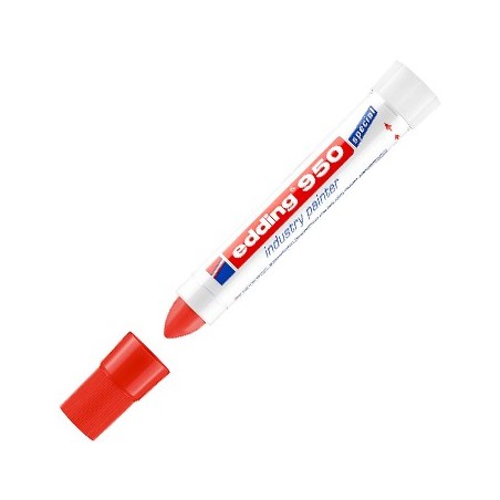 Marcador Permanente Grosso Vermelho 10mm Edding 950 1un