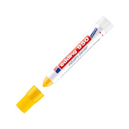 Marcador Permanente Grosso Amarelo 10mm Edding 950 1un