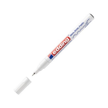 Marcador Permanente Fino Branco 0,8mm Edding 780 1un