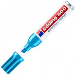 Marcador Permanente Grosso Azul Claro 2-7mm Edding 500 1un