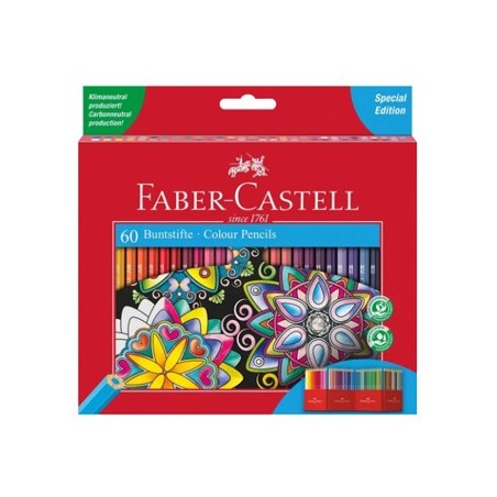 Lápis Cor 18cm Faber Castell Arte Terapia Cx Cartão 60un