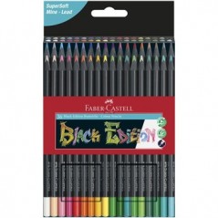 Lápis Cor 18cm Faber Castell Black Edition Cx Cartão 36un