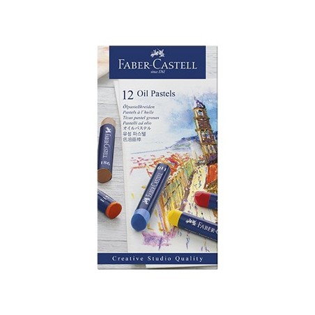 Lápis Pastel a Óleo Faber Castell Cx 12un