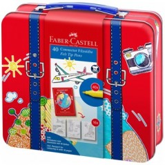 Marcador Feltro Faber Castell Connector Viagens 40un