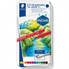 Lápis Cor Aguarelável STAEDTLER 14610G M12 Cx Metal 12un