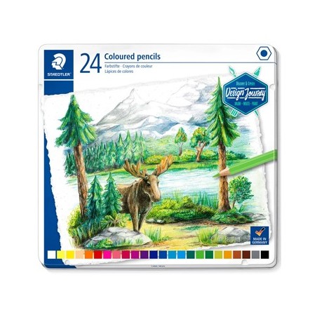 Lápis Cor STAEDTLER 146C M12  Design Journey Cx Metal 24un