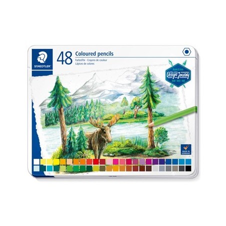 Lápis Cor STAEDTLER 146C M48  Design Journey Cx Metal 48un
